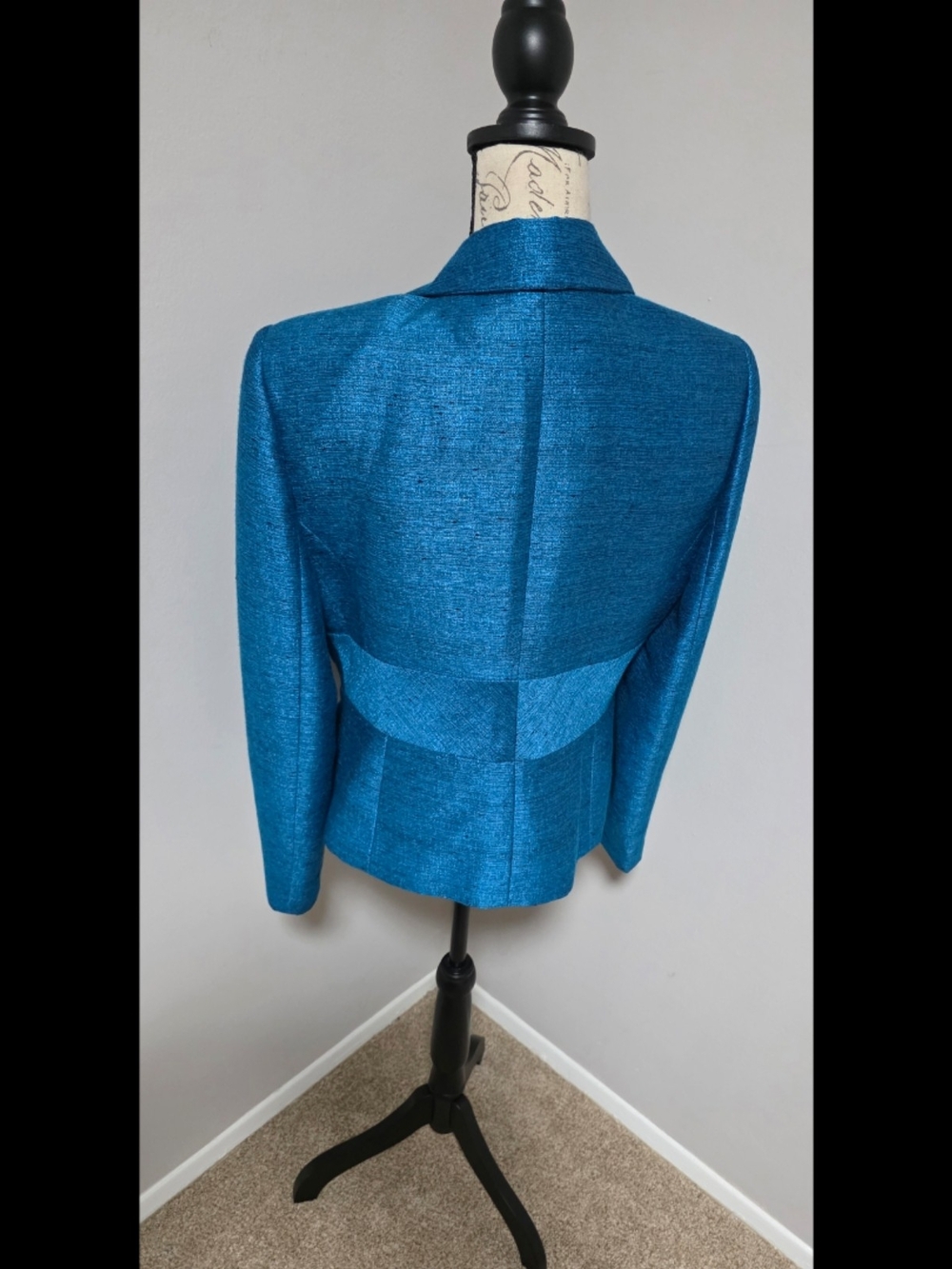 Kasper Teal Belted Blazer Jacket - Picture 6 of 6